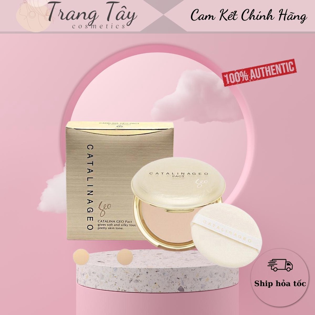 Phấn phủ GEO LAMY vàng siêu mịn Tone 01-sáng