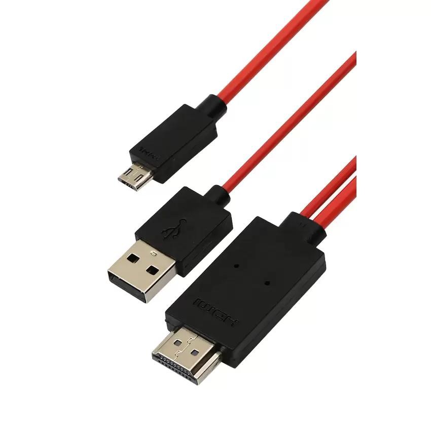 Cáp chuyển tín hiệu từ điện thoại lên tivi HDMI MHL 11 Pin