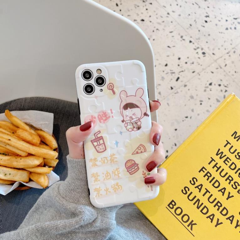 Ốp lưng Iphone IMD Suppe in hình lego Cô gái trà sữa Iphone 7plus/8plus/x/xs/xsmax/11/11pro/11promax Dino Case