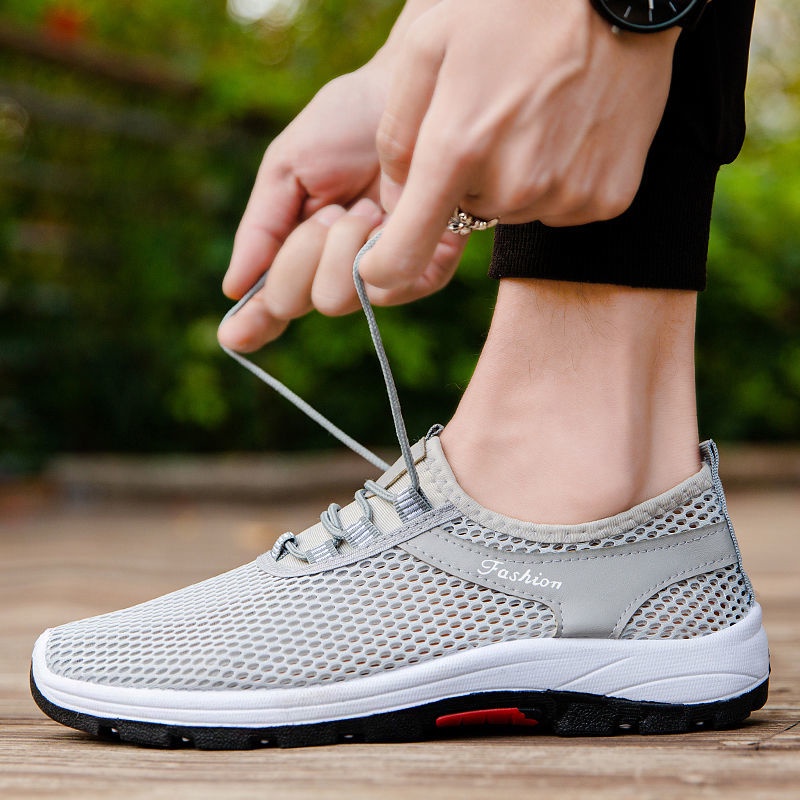 Giày Thể Thao Lưới Thoáng Khí Phong Cách Hàn Quốc Dễ Phối Đồ Thời Trang Xuân Hè Mới Cho Nam