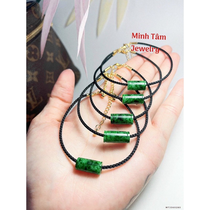 Vòng tay dây cước lu thống ngọc sơn thuỷ-Minh Tâm Jewelry