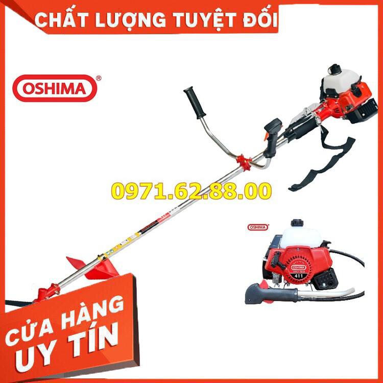 Máy cắt cỏ 2 thì, máy cắt cỏ Oshima 430 tặng đầu cắt cước Chất lượng