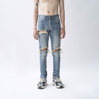 Quần Jeans Blue Zipper