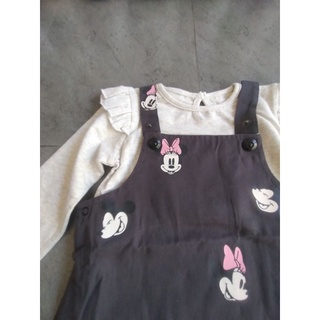Set yếm mickey HM bé gái (có kèm áo)