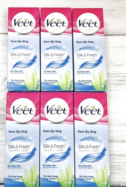 KEM TẨY LÔNG VEET DÀNH CHO DA NHẠY CẢM 25G &amp; 50G( hàng chính hãng phân phối bời cty DKSH Việt Nam)