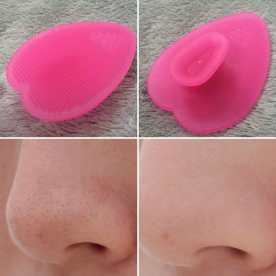Miếng Rửa Mặt Silicon Loven Make Cleasing Pad Nhật Bản Màu Hồng