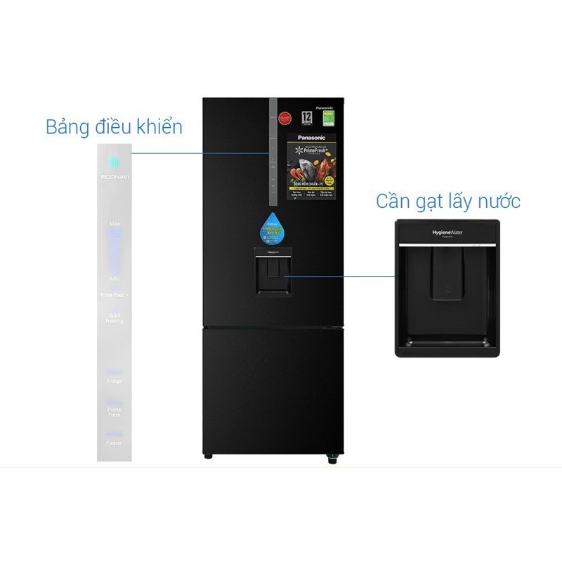 Tủ lạnh Panasonic Inverter 410 lít NR-BX460WKVN.MODEL2020( Hàng trưng bày Bảo hành chính hãng 1 năm)