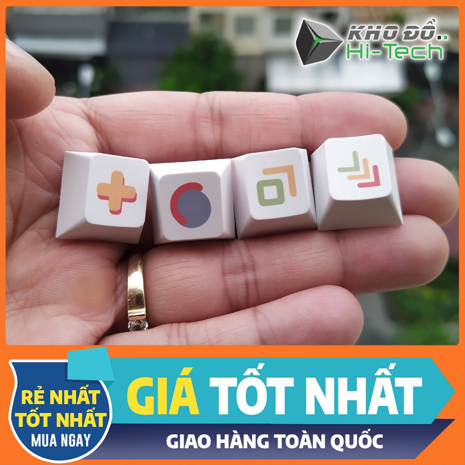 Nút keycap RAINBOW màu dễ thương  💖 𝘍𝘳𝘦𝘦𝘴𝘩𝘪𝘱 💖 cho bàn phím cơ - Cherry profile, nhựa PBT dye-sub dày dặn