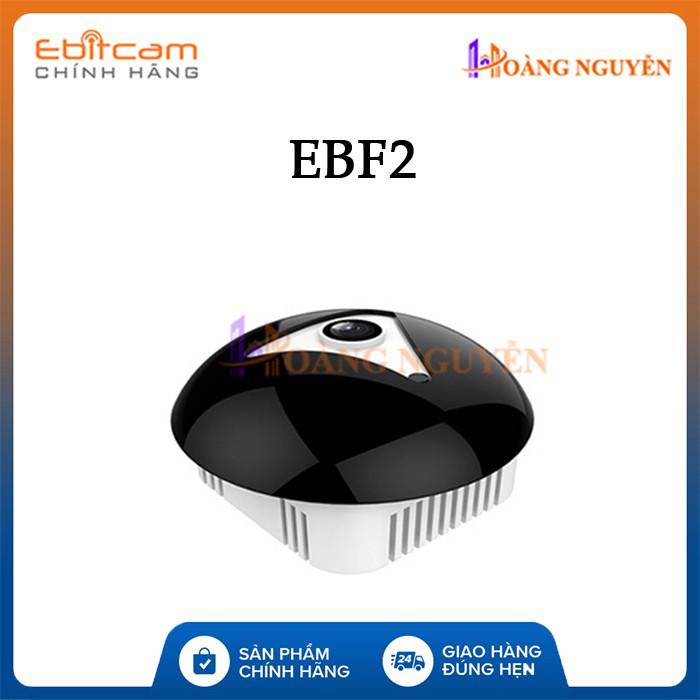 Camera IP Wifi Ốp Trần Ebitcam EBF2 Phân Giải 3.0MP 1520P Siêu Nét Hồng Ngoại Ban Đêm - Góc Nhìn Siêu Rộng 360 (Trắng)