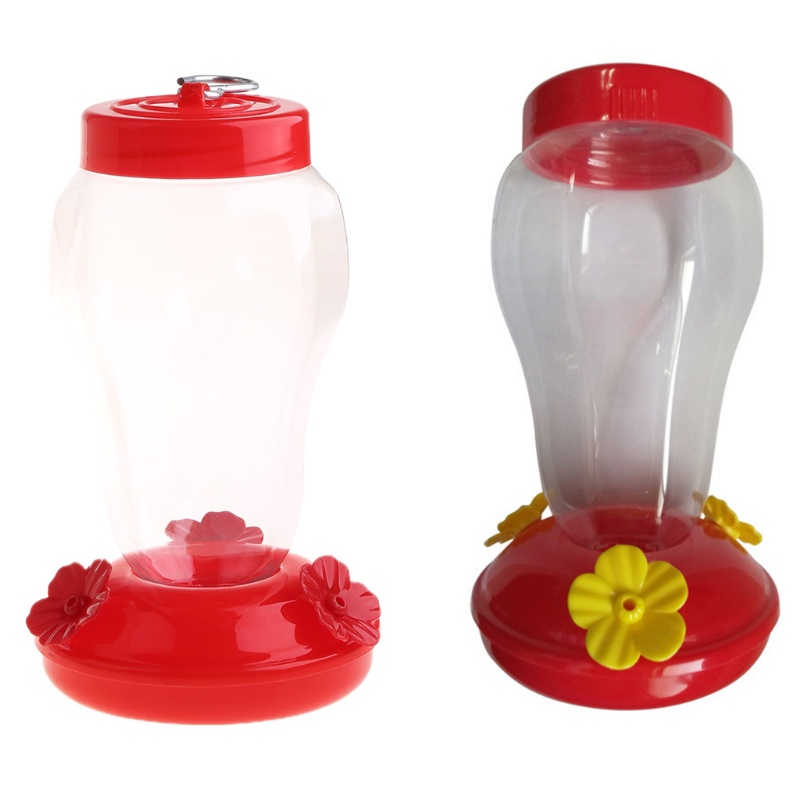 Dụng Cụ Đựng Nước Uống Bằng Nhựa Miệng Rộng Hình Hoa Treo Cửa Sổ Ngoài Trời Cho Chim Ruồi Chim Ruồi