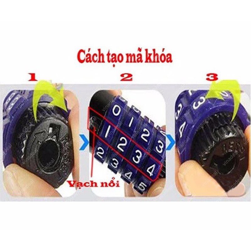 Khóa nhà 4 số chính hãng