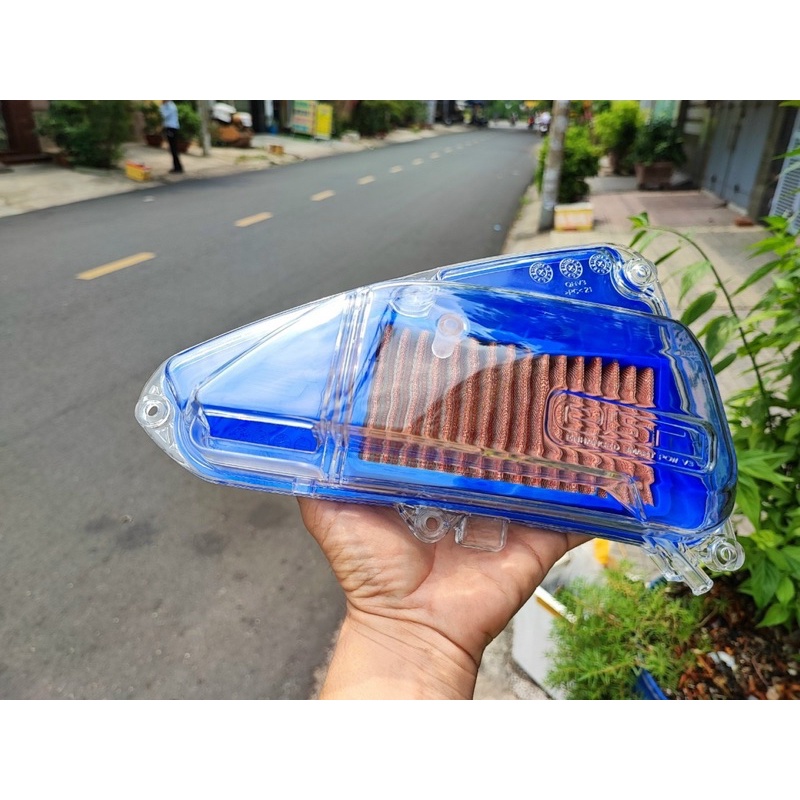 Nắp Pô E &amp; Lọc Gió Thép SCOOPY 2021-&gt;2023 Trong Suốt