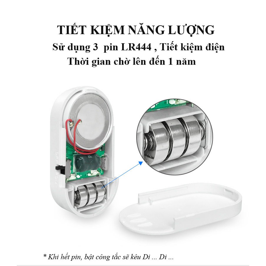 [Mã BMBAU50 giảm 7% đơn 99K] Chuông báo động chống trộm, báo khách mở cửa đa chức năng CTFAST MC - 03 , nhiều chế độ