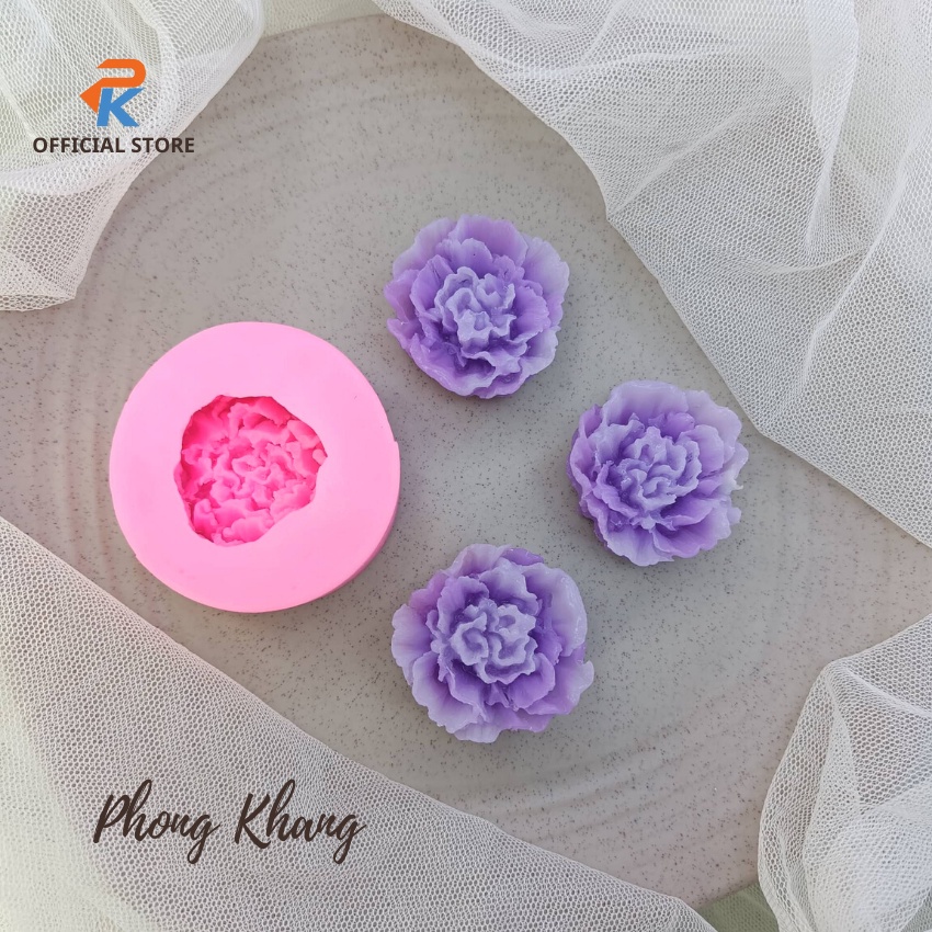 Khuôn silicon 4d Phong Khang làm rau câu hình hoa cánh nhúng nhỏ