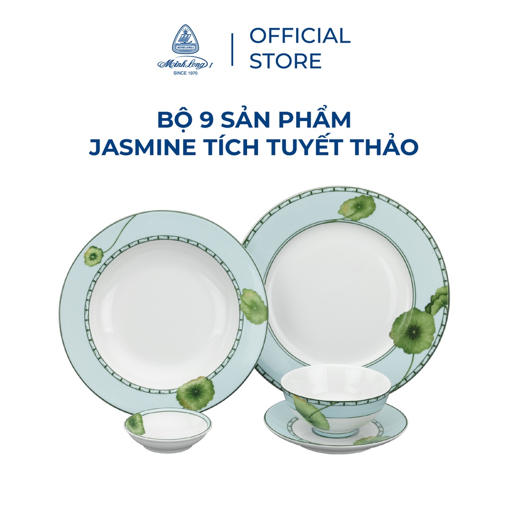 Bộ đồ ăn Minh Long 09 sản phẩm- Tích tuyết thảo