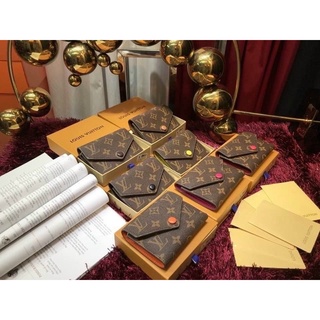Ví ngắn đựng card da đẹp có nút