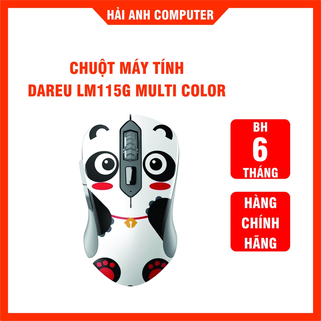 Chuột máy tính không dây DAREU LM115G MULTI COLOR | Wireless - Gaming - văn phòng - Hàng chính hãng
