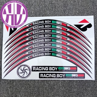 Tem dán vành phản quang RACING BOY