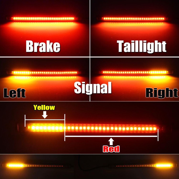 Dây led đuôi xi nhan 3 in 1 độ mô tô cafe tracker