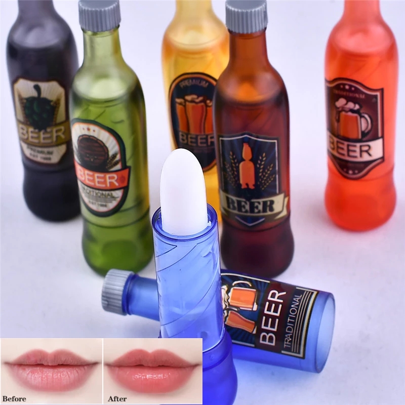 [Hàng mới về] Son bóng không màu dưỡng ẩm chăm sóc môi hình chai bia