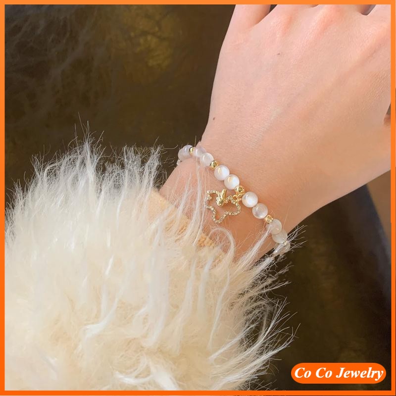 Vòng đeo tay họa tiết kỳ lân đính đá lấp lánh thời trang sành điệu