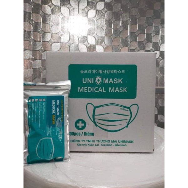 Khẩu trang y tế 4 lớp kháng khuẩn UNIMASK xịn sò