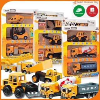 Bộ sưu tập 3 xe công trường, xe cẩu, xe bom, xe tải, máy bay, xe bồn bê tông