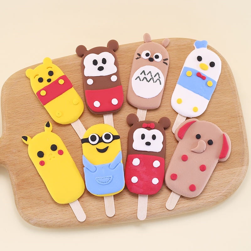 Bộ nhấn 8 khuôn kem thú- bánh bao tạo hình
