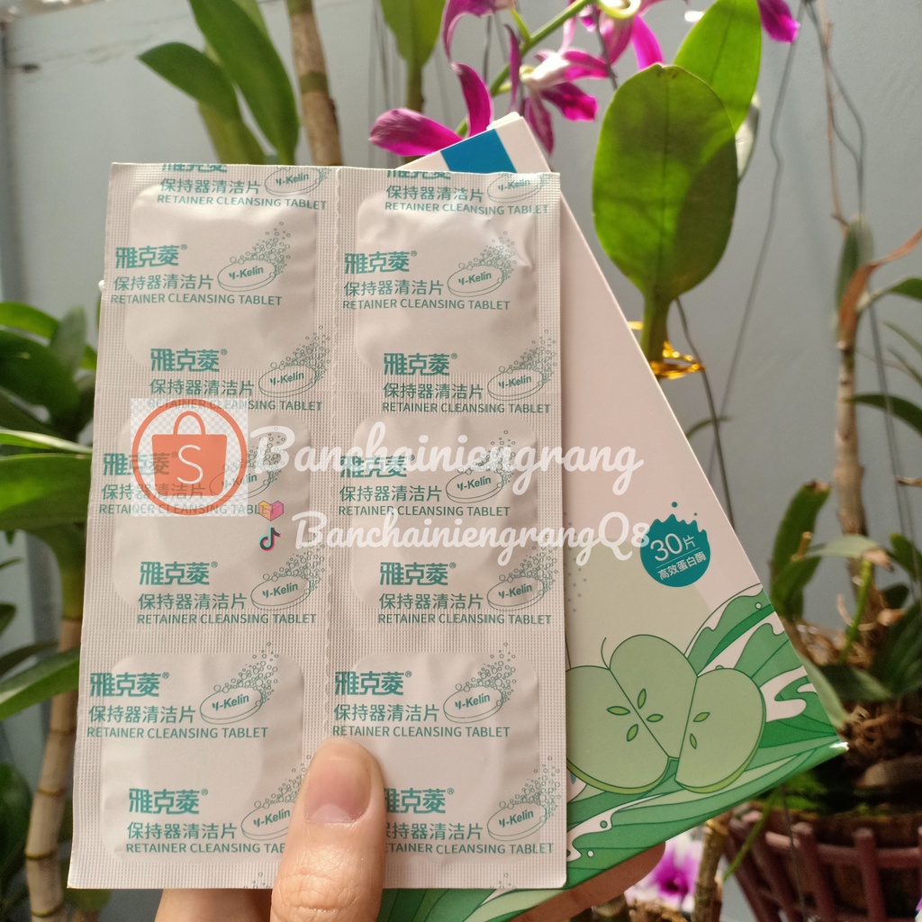 1 Viên ngâm vệ sinh làm sạch khay niềng răng trong suốt, giao mùi ngẫu nhiên