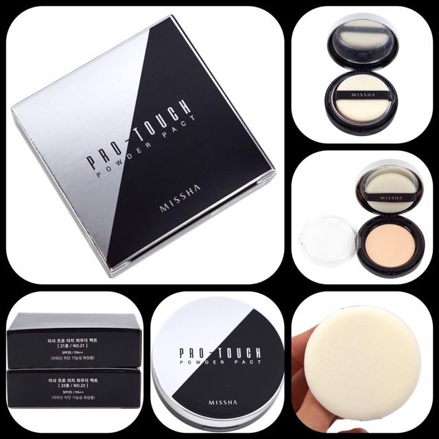 Phấn Phủ Dạng Nén Siêu Mịn Và Giữ Ẩm Da Missha Pro-Touch Powder Pact SPF25/PA++ 10g | BigBuy360 - bigbuy360.vn