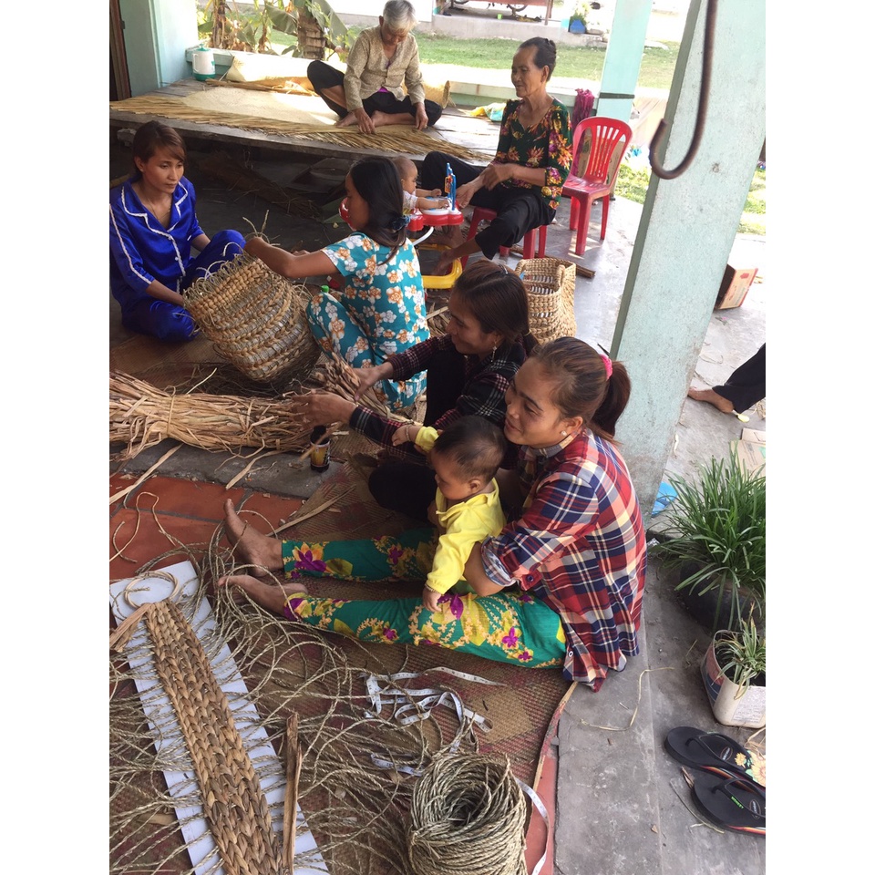 TÚI CÓI ĐI BIỂN ĐAN CHÉO ĐAN TAY