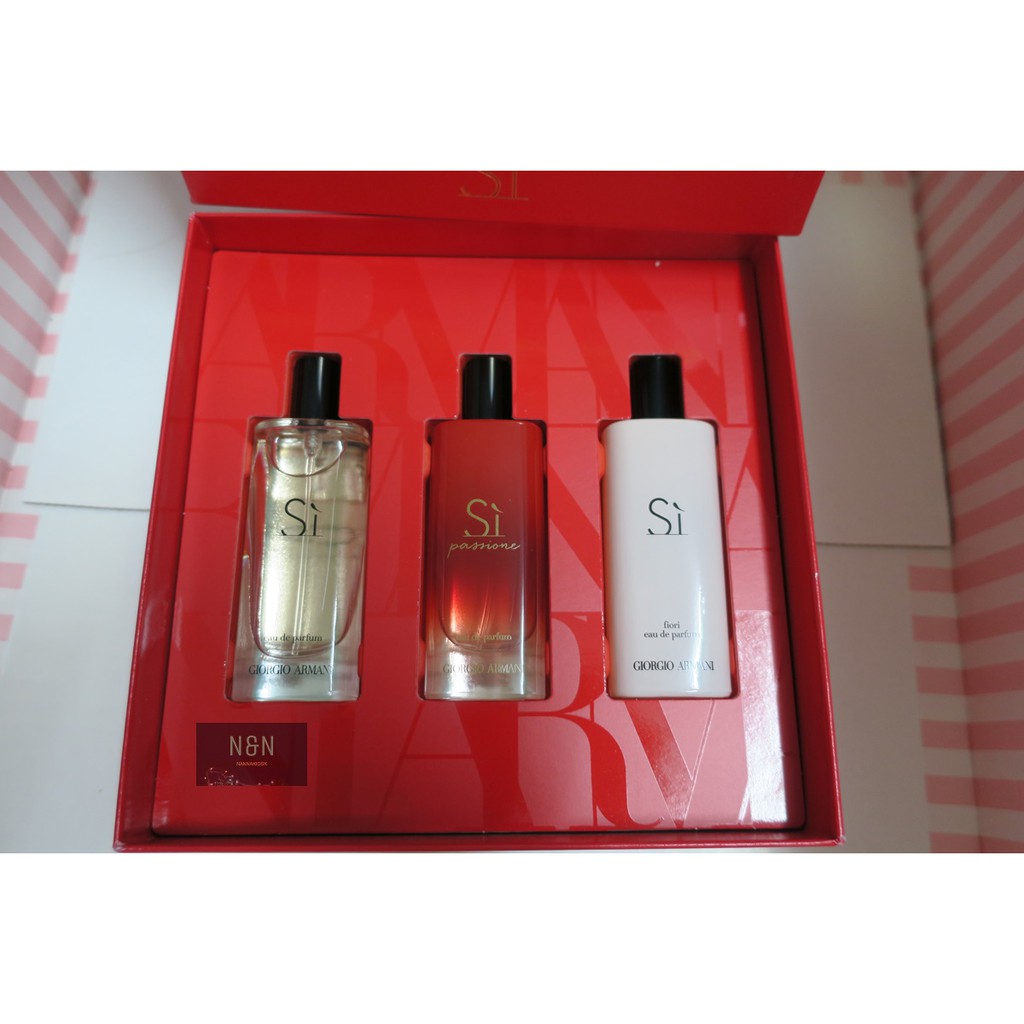 [GIFTSET] Bộ 3 chai nước hoa nữ Giorgio Armani Sì 15mlx3