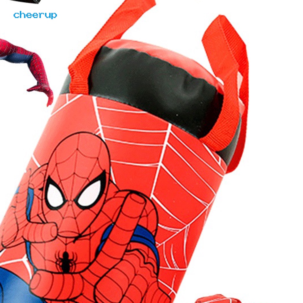 Bộ đồ chơi đấm giảm căng thẳng bằng PVC in hình Spiderman cho trẻ em