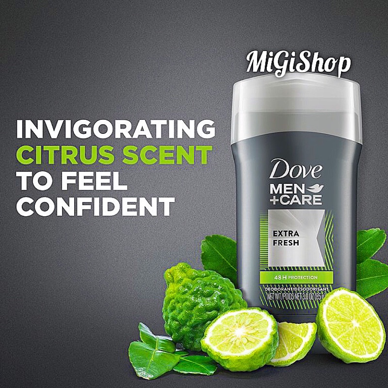 [Hàng Mỹ] Lăn Khử Mùi Dạng Sáp Dove Men Care Deodorant 48h Protection 85g