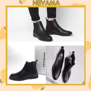 Giày Nam Nevama Cổ Lửng Da Trơn Bóng Tăng Chiều Cao Bí Mật BT28