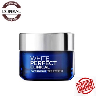 Kem Dưỡng Trắng, Mờ thâm, Nám Da Ban Đêm L'Oreal White Perfect Clinical Overnight