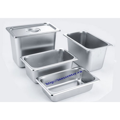 Khay buffet, toping inox 1/4 dùng cho nhà hàng, khách sạn