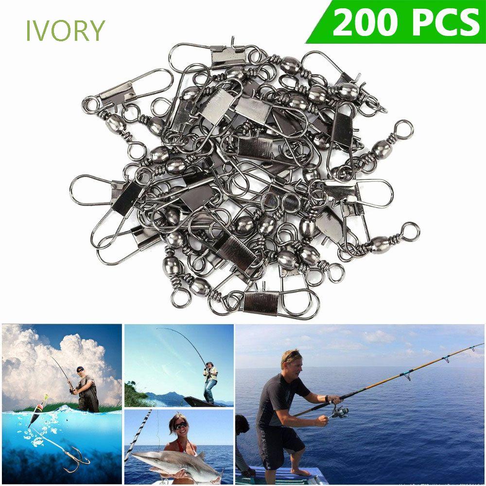 Set 200 móc câu cá linh hoạt bằng thép không gỉ