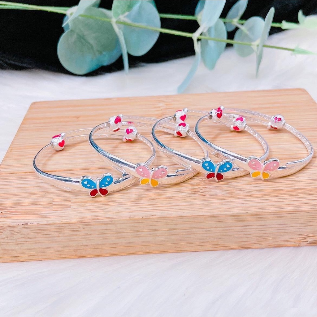 Vòng tay bạc cho bé Lắc tay bạc cho bé Lắc tay mẫu mới