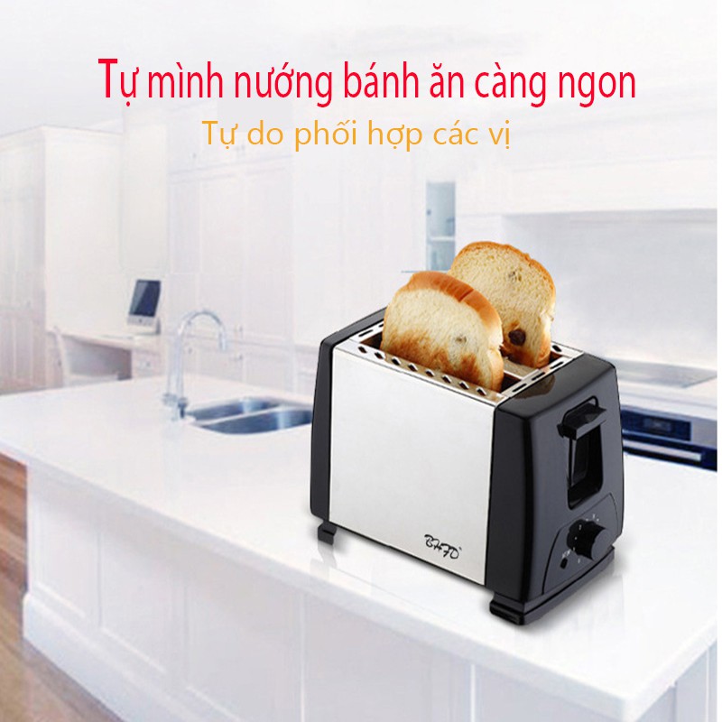 Máy nướng bánh mỳ tự động máy nướng bánh nướng 6 mức nhiệt tùy chỉnh máy làm bánh ăn sáng OT73*