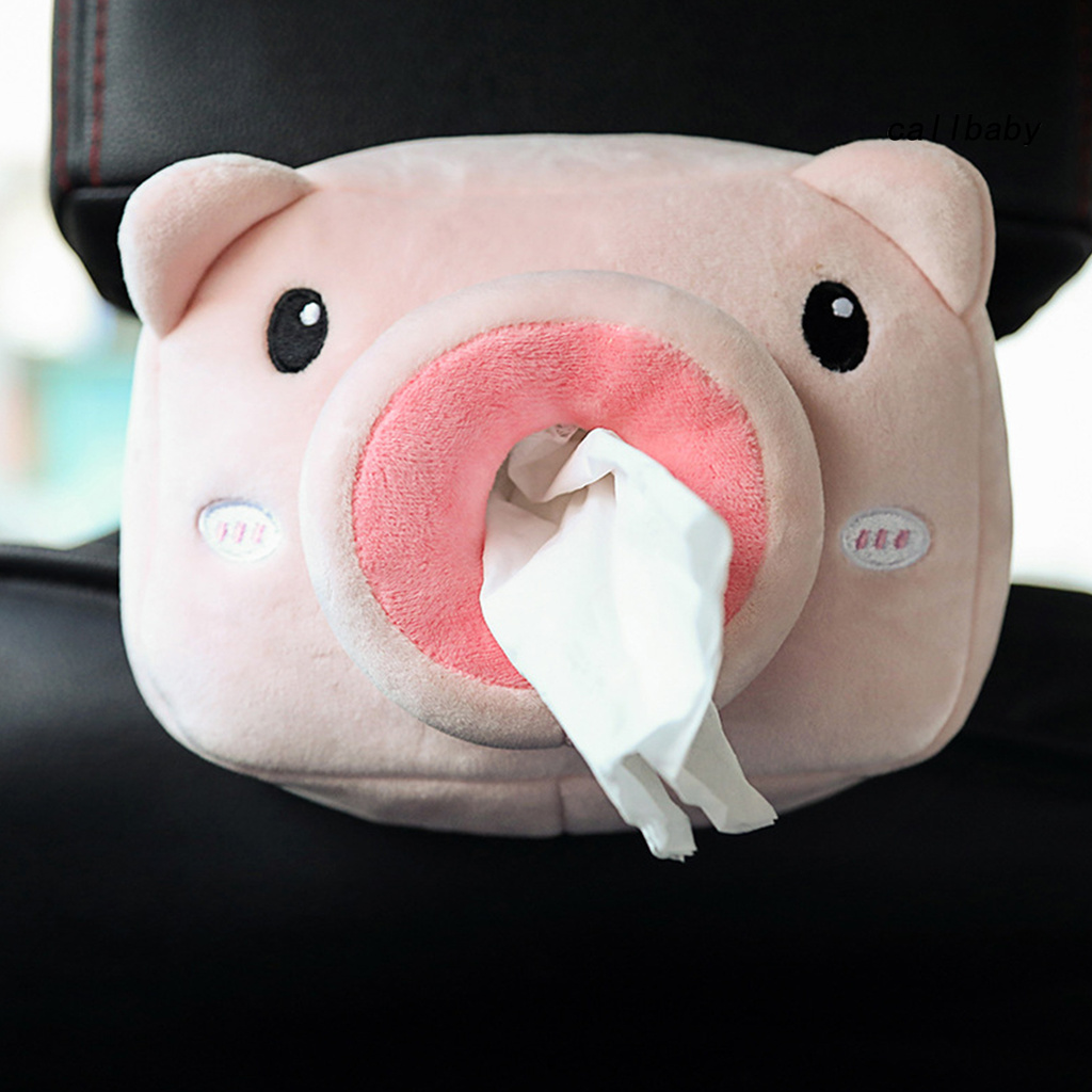 CL-Hanging Tissue Box Vivid Cartoon Pattern Decoration Animal Shape Tissue Container for Car