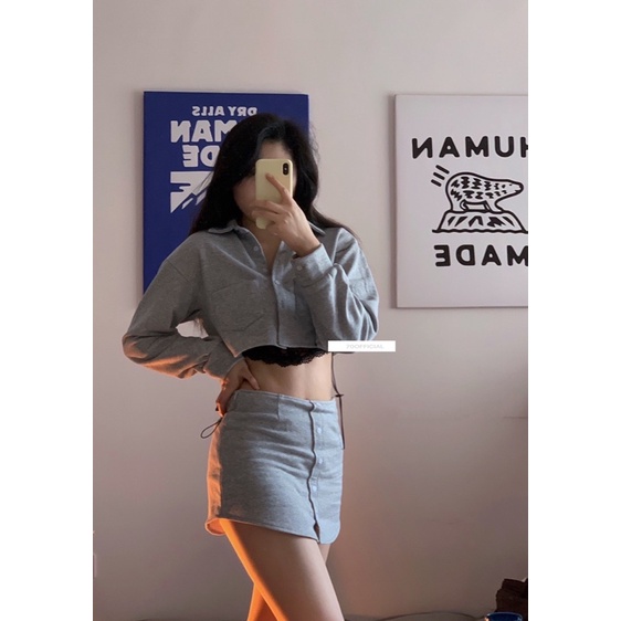 Set áo và chân váy thể thao kèm ảnh thật