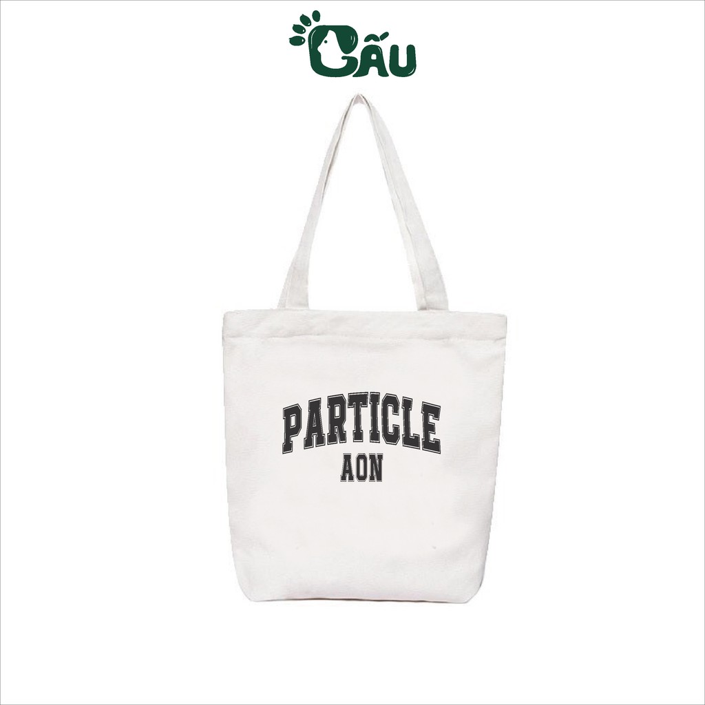 Túi tote Gấu194 vải bố canvas cao cấp mềm mịn - PARTICLE