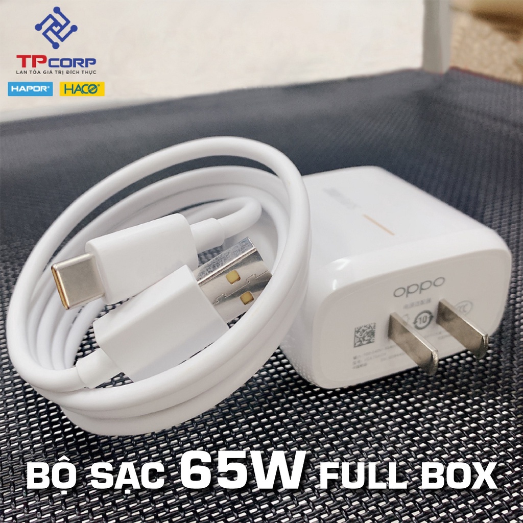 Bộ sạc nhanh Supper Vooc 65w cho Oppo Samsung Xiaomi Realme hàng chính hãng bảo hành  6 tháng 1 đổi 1 TP SHOP