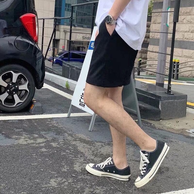 Quần short kaki BOIN STORE, Quần đùi ngố kaki có 3 màu trắng - đen - kem cho cả nam và nữ _Hình Thật