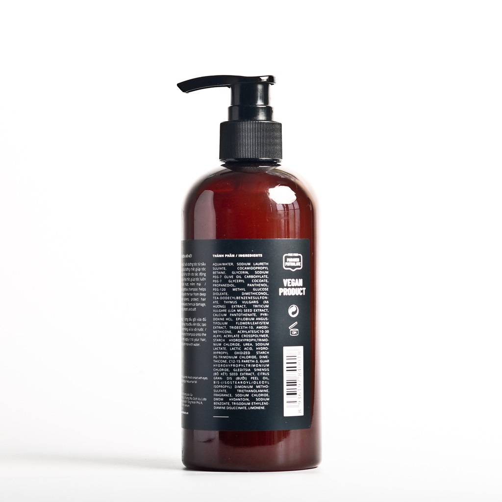 Dầu gội vỏ bưởi và bồ kết HERBARIO 300ml giảm rụng tóc, phục hồi tóc | BigBuy360 - bigbuy360.vn