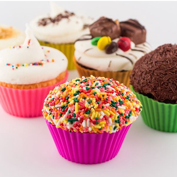 Khuôn Silicon Chế Biến Bánh Muffin, Cupcake Đồ Ăn Dặm Cho Bé Ngọt Shop