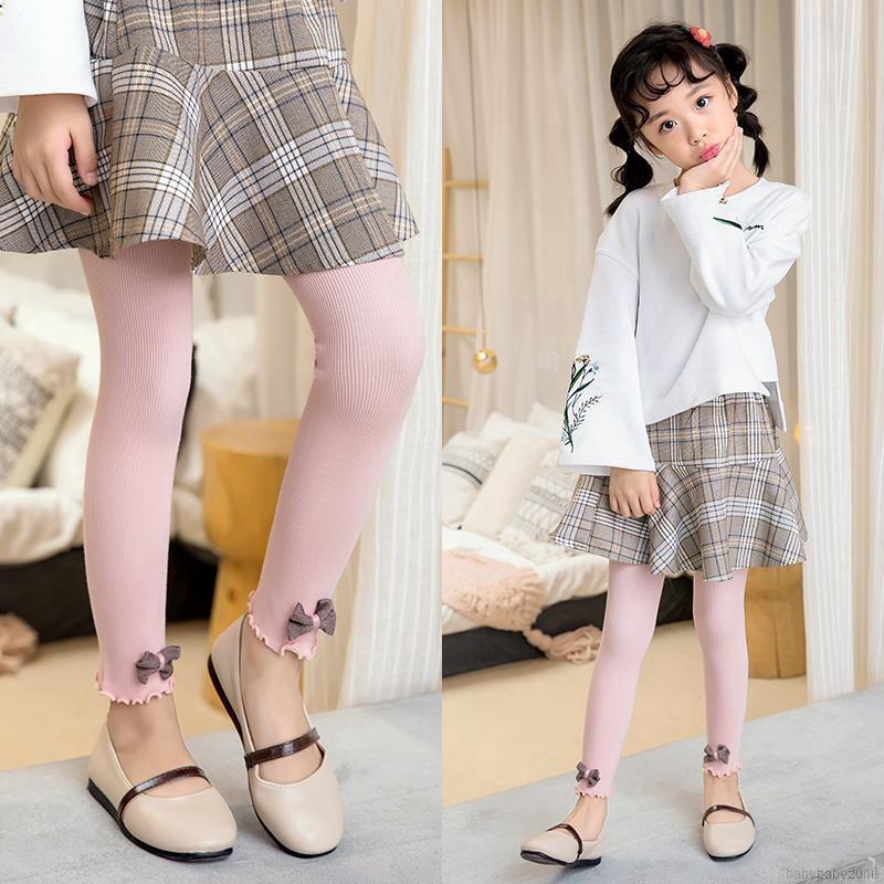 Quần legging cotton lưng thun co dãn dành cho bé gái