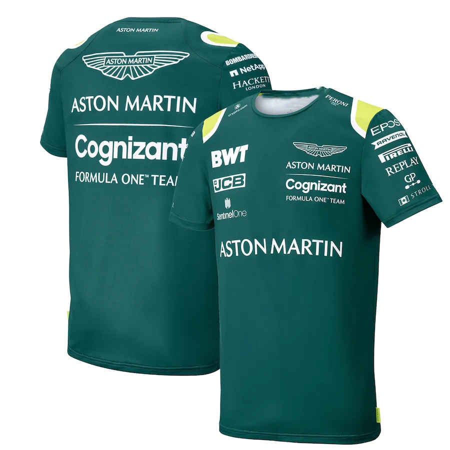 Áo Thun Tay Ngắn In Hình F1 Formula One Aston Martin Team Vettel Driver Thời Trang Mùa Hè Cho Nam Và Nữ
