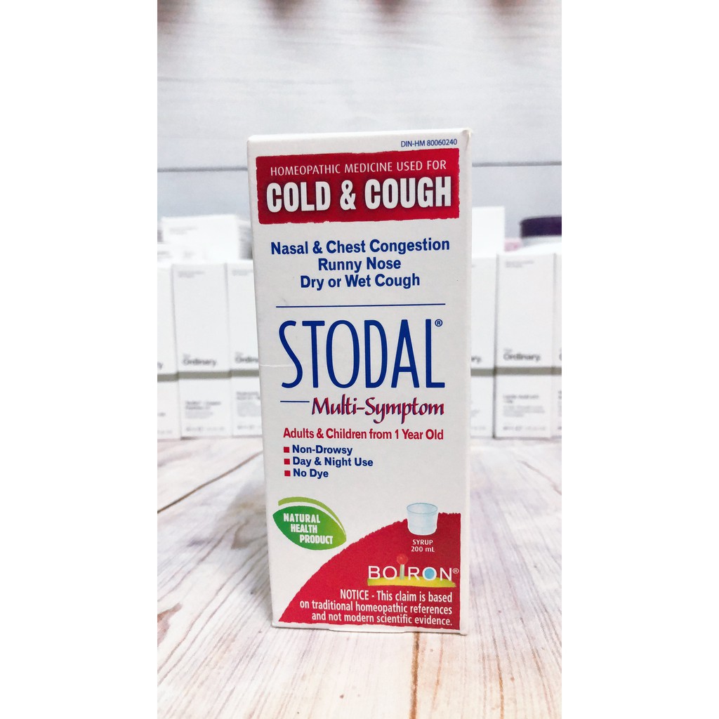 SIRO STODAL (đỏ) COLD & COUGH Giúp giảm triệu chứng HO - CẢM - SỐT - CHẢY MŨI cho bé từ 1 tuổi trở lên và người lớn